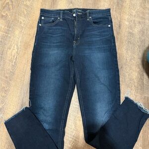 Lucky Brand Dark Indigo High-Rise Skinny Jeans